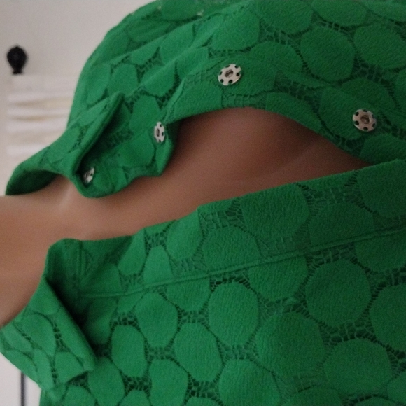 Adrianna Papell, 3/4 sleeves , green dress,M. - Picture 8 of 14